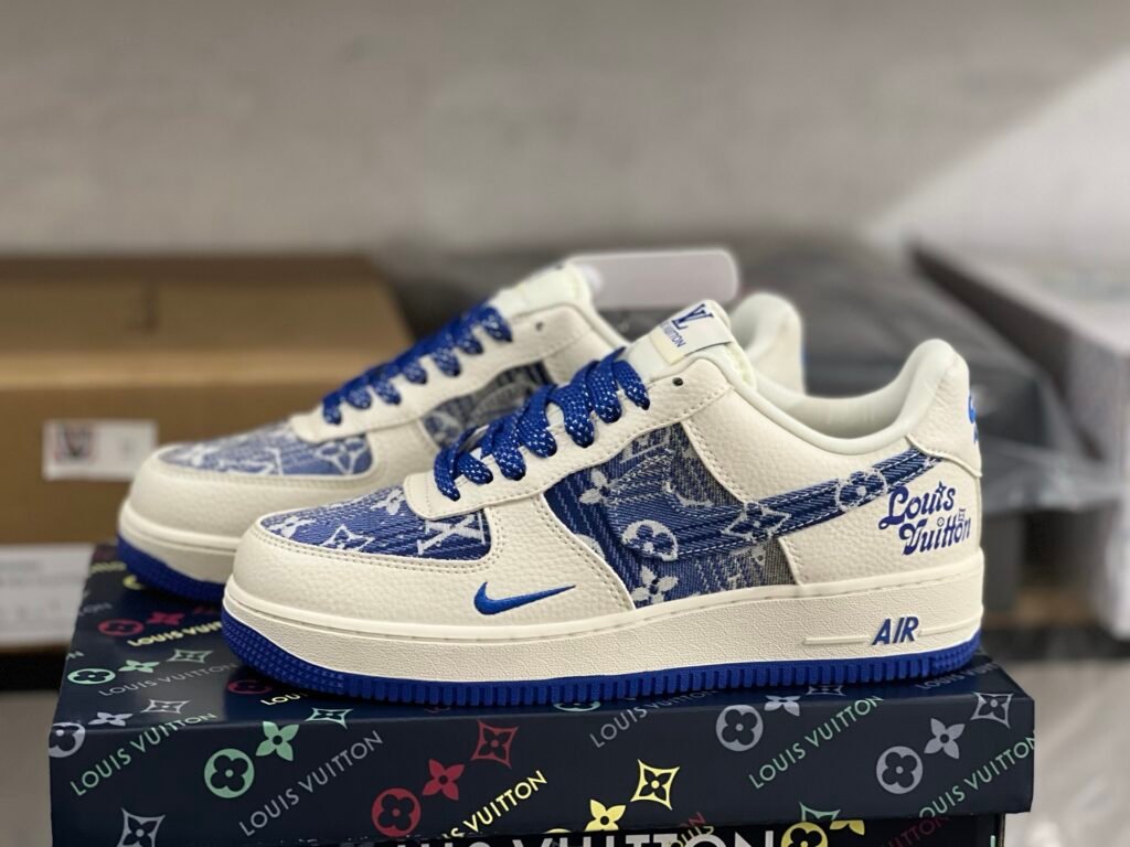 LV X NIKE AIR FORCE 1 WHITE/BLUE(36-47.5)
