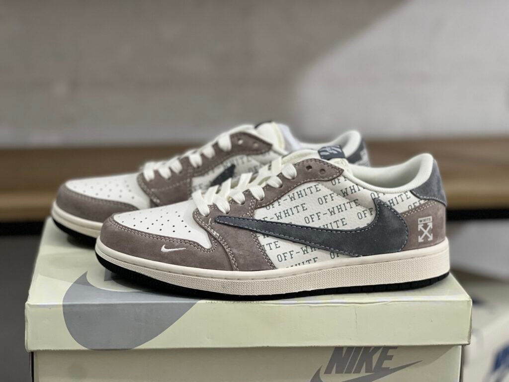 Travis Scott x Off-White x Air Jordan 1 Low Brown(36-47.5)