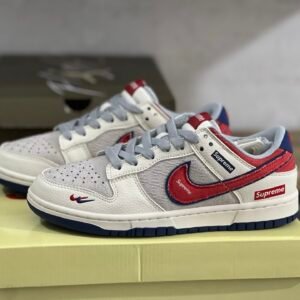 SUPREME X NIKE DUNK LOW RETRO BEIGE/BLUE/RED BEIGE/BLEU/ROUGE(36-47.5)