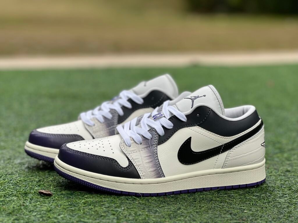 AIR JORDAN 1 LOW White Black Purple Punk(35.5-46)