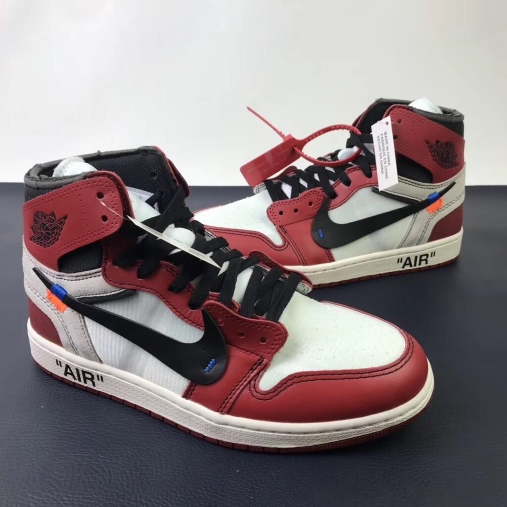 Off White x Air Jordan 1 Retro High OG Red（36-47.5）